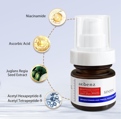 Dark Spot Remover for Face and Body | Advanced Repair Serum for Melasma, Sun Damage, Acne, Dark Spots | Niacinamide Retinol Formula for Men and Women, Suitable for Sensitive Skin, 1.35 fl oz (Buy one, get one free, plus a free eyeliner set) - Image 6